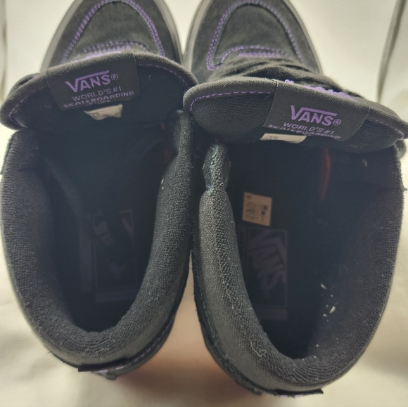 Vans Half Cab Rare Black and Purple Half Cab Skateboard Shoes Men's Size 7 - Picture 8 of 13